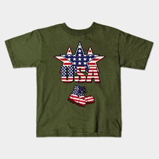 God bless America the land of the free Kids T-Shirt